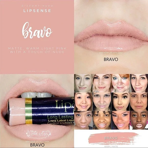 LipSense in shades: Pink Champagne, Dawn Rising, and Bravo 👄 - Picture 7 of 7